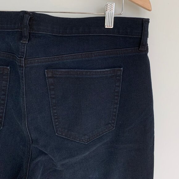 Gap Mid Rise Classic Straight Jeans in 360 Stretch Blue Black 33 / 16 - Picture 5 of 7